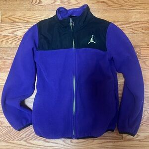 Jordan Black and Purple Fleece Jacket
